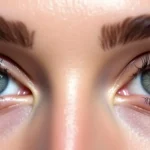 This image shows a woman applying mascara to her eyelash extensions for the best look.