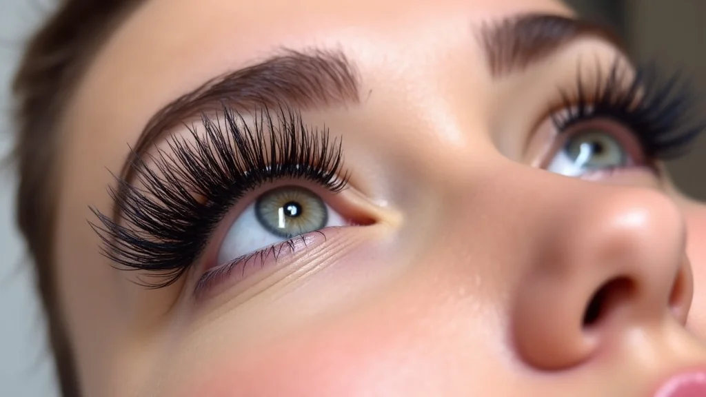 The image shows a neatly arranged eyelash extension kit, perfect for a first-time user guide.